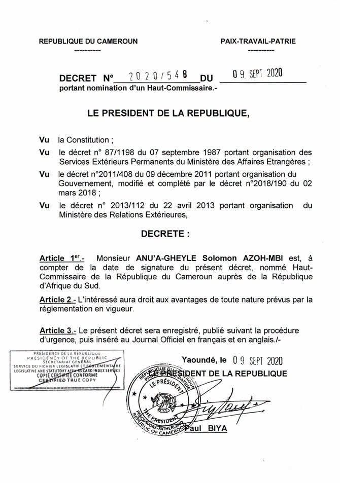 Président de la République