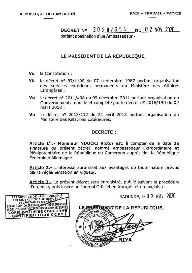 Président de la République